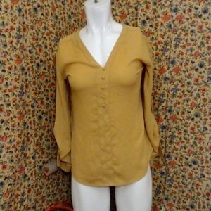 Express gold colored casual blouse